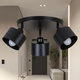 Потолочная люстра с 3 плафонами в стиле лофт "Loft Trio Light" (52-X187F2-3 BK (300)) - изображение 2