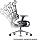 Fotel biurowy ergonomiczny Diablo Chairs V-Master Black-White (5904405577172) - obraz 7