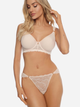 Majtki bikini damskie koronkowe Esotiq 41448-08X L Beżowe (5903972263563) - obraz 3