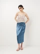 Юбка женская Zara 2263/899 S Синяя (02263899431029) - изображение 3