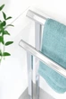 Вешалка для полотенец напольная Q-BATH 2341569 хромированая сталь - изображение 3