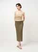 Юбка женская Zara 4331/375 S Зеленая (04331037505029) - изображение 3