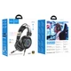 Игровые геймерские наушники для ПК с микрофоном и подсветкой HOCO W110 Черный - изображение 2