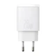 Мережевий зарядний пристрій Baseus 20W Compact Quick Charger QC3.0+PD3.0 20W USB+Type-C 3A Білий - зображення 1