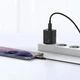 Мережевий зарядний пристрій Комплект Baseus Super Si Quick Charger 1C QC3.0+PD3.0 25W Type-C 3A + кабель Baseus Type-C to Type-C 3A 1м Чорний - изображение 5