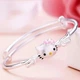 Браслет бангл Sanrio с кошечкой Hello Kitty – милое украшение из медсплава для девушек, 6 см диаметр - изображение 1