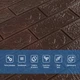 3D панель самоклеющаяся водостойкая Кирпич для декорирования стен Sticker Wall 700x770x3мм (018-3) Чёрный шоколад SW-00000543 - изображение 9