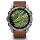 GPS смарт-часы GARMIN fenix 8 51mm, AMOLED, Sapphire, Bare Ti, Blk/Chsnt Lthr - изображение 7