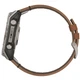 GPS смарт-часы GARMIN fenix 8 51mm, AMOLED, Sapphire, Bare Ti, Blk/Chsnt Lthr - изображение 8