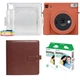 Подарунковий набір камера миттєвого друку Fujifilm Instax Square SQ1 Terracotta Orange / Чохол прозорий / Фотоальбом коричневий (288 фото) / Фотопапір (20 знімків) - зображення 1