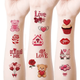 Набор "Любовь №2" из 10 временных тату по 12*7 см (Love-tattoo-mini-set-2-10) - изображение 6