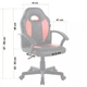 Кресло офисное геймерское Bonro B-043 красное - изображение 7