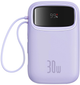 Powerbank Baseus Qpow 2 USB-C 10000 mAh 30 W Purple (P10055008513) - obraz 1