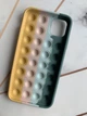 Силіконовий чохол Поп іт Антистрес Поп-Іт Pop It для iPhone 11 Pro Max (6,5) Попіт Зелено-жовтий - зображення 2