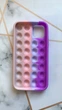 Силиконовый чехол Поп ит Антистресс Поп-Ит Pop It на iPhone 11 Pro Попит Фиолетово-розовый - изображение 2