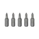 Комплект викруткових насадок PZ1 1/4" * 25 мм, ACR, S2, уп. 5 од., STORM INTERTOOL VT-0208 - изображение 3