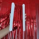 Дождик для фотозоны с блестящей голограммой 2 м на 1 м красный - изображение 3