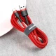 Кабель Baseus Cafule USB - Type-C 2.0A/3m (CATKLF-U09) (Red) - зображення 6