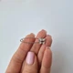 Серебряная Брошка булавка шпилька Бабочка с Розовым Камнем Серебро 925 пробы Родированное бр2фру/010 1.40г - изображение 3