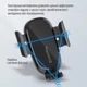 Автотримач для телефону ColorWay Air Vent Car Wireless Charger 15W Black - изображение 15