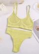 Женский эластичный комплект белья в рубчике Comfort Summer (1626-46) Желтый L FINETOO (46-48) - изображение 5