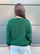 Fashions • Светр жіночий з вирізом Лаура Fashions 44-50 смарагдовий (217-нс) - зображення 4