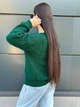 Fashions • Светр жіночий з вирізом Лаура Fashions 44-50 смарагдовий (217-нс) - зображення 5
