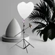 Led лампа 30*49см у формі "Серця" Soft Ring Light з плавним регулюванням яскравості та температури LP-005L - зображення 6