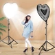 Led лампа 30*49см у формі "Серця" Soft Ring Light з плавним регулюванням яскравості та температури LP-005L - зображення 3