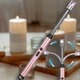 Зажигалка с USB зарядкой кухонная гибкая електрическая для газовой плиты и свечей с индикатором заряда LIGHTER 9590 Розовая - изображение 1