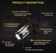 Светодиодная автолампа H16EU PSX24W 4,5Вт 12V / 24V C-XBD Белая - изображение 4