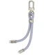 Дата кабель-шнурок Hoco GH5 Elegant Type-C to Lightning (0.21m) Denim Blue - 00000075211_1 - зображення 3