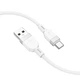 Дата кабель Hoco X109 Energy Silicone USB to Type-C (1m) White - зображення 2