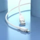 Дата кабель Hoco X109 Energy Silicone USB to Type-C (1m) White - зображення 3
