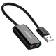 Звуковая карта Ugreen US205 USB AUX jack TRS Mic + Ear ALC4042 Black (30724) - изображение 1
