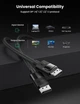 Кабель UGREEN DP114 DisplayPort M to DisplayPort M V1.4 8K 2м Plastic Case Braided Cable Black (80392) - изображение 4