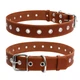 Кожаный ошейник Collar Ш 35 мм Д 69 см Brown (02956) - изображение 2