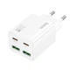 Сетевое зарядное устройство Hoco N56 Fundador PD30W four-port (2USB-A/2C) White - изображение 1