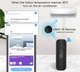 Безпровідний Wi-Fi датчик вологості та температури Aubess чорний - изображение 3