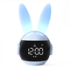 Акумуляторний нічник-годинник VHG F9, Rabbit Alarm Clock and Night Light, Blue - зображення 1