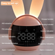 Аккумуляторний нічник-часи VHG F9, Rabbit Alarm Clock and Night Light, Pink - зображення 6