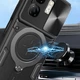 Чехол Magnetic Shield для Infinix Smart 9 / X6532 бампер противоударный с подставкой кольцом Black - изображение 2