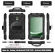 Чохол Carbon Armor Cover Tablet на Samsung Galaxy Tab Active 3 (8") T575 / захисний чохол для планшета з ремінцем в комплекті / (чорний) - зображення 3