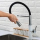 Смеситель с гибким изливом для кухни Frap F4452-8 бело/черный - изображение 3