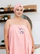 Комплект для сауны с чалмой 80х140 Розовый (Д-novo-f-sauna-006) - изображение 8