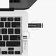 Металева флешка USB 3.0 на 256GB Microdrive U2 Срібний - зображення 3
