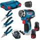 Безщітковий акумуляторний дриль-шурупокрут Bosch Professional GSR 12V-35 FC із плоскогубцями в L-Boxx 102 із 2 акб GBA 12V 2.0Ah та з/п GAL 1210 CV (06019H3007) - зображення 1