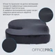Подушка ергономічна для сидіння Officepro SP750B Velor Black - зображення 10