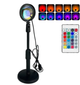 Підлогова лампа захід сонця 16 кольорів RGB Golden LED Sunset Lamp 23 см. проекційний світильник-торшер - зображення 1