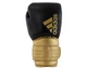 Боксерські рукавички Adidas Hybrid 300 Black/Gold 12 унцій - зображення 4